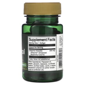Swanson Ubiquinol Maximum Strength 200 mg 30 Softgels 087614024608