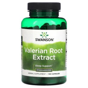 Swanson Valerian Root Extract Standardized 120 viên 087614140698