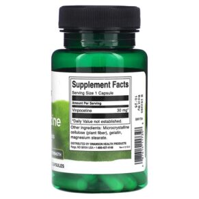 Swanson Vinpocetine 30 mg 60 Capsules 087614117348