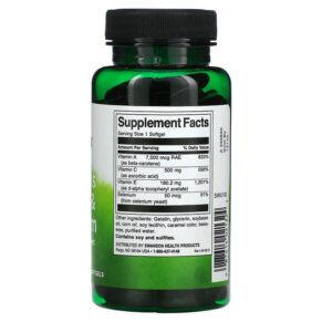 Swanson Vitamin A C E & Selenium 60 Softgels 087614021324