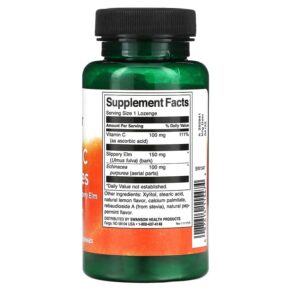 Swanson Vitamin C Lozenges with Echinacea and Slippery Elm 60 Lozenges 087614115474