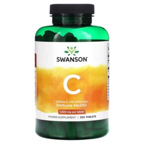 Swanson Vitamin C + Rose Hips 1.000 mg 250 viên 087614010908