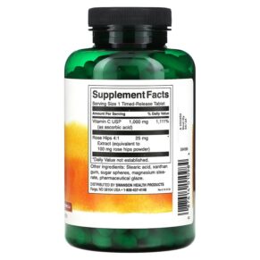 Swanson Vitamin C with Rose Hips 1.000 mg 250 Tablets 087614010984