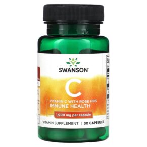 Swanson Vitamin C + Rose Hips 1.000 mg 30 viên 087614112510