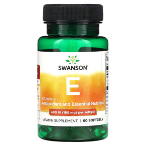 Swanson Vitamin E 180 mg (400 IU) 60 viên 087614114385