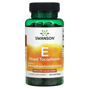 Swanson Vitamin E Mixed Tocopherols 1.200 IU (34 mg) 250 viên 087614011493