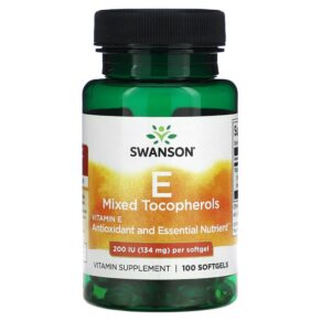 Swanson Vitamin E Mixed Tocopherols 200 IU (134 mg) 100 viên 087614011486