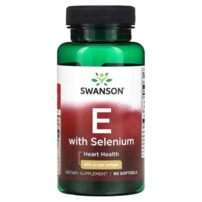 Swanson Vitamin E + Selenium 400 IU 90 viên 087614020228