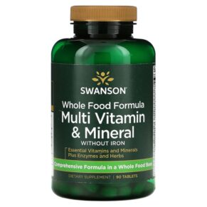Swanson Whole Food Formula Multi Vitamin & Mineral 90 viên 087614021522
