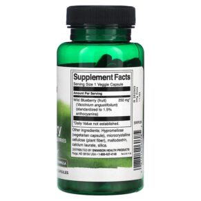 Swanson Wild Blueberry with Whole Wild Blueberries 250 mg 90 Veggie Capsules 3 Swanson Wild Blueberry with Whole Wild Blueberries 250 mg 90 Veggie Capsules 087614060385