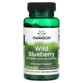 Swanson Wild Blueberry + Whole Wild Blueberries 250 mg 90 viên 087614060385