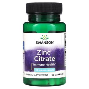 Swanson Zinc Citrate 30 mg 60 viên 087614112343