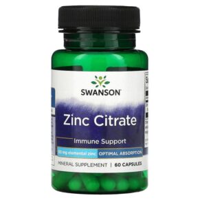 Swanson Zinc Citrate 50 mg 60 viên 087614113746