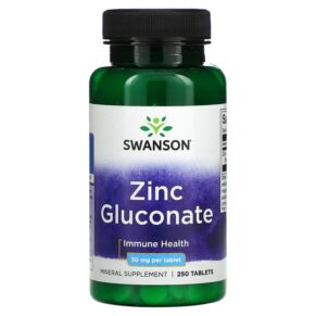 Swanson Zinc Gluconate 30 mg 250 viên 087614012032