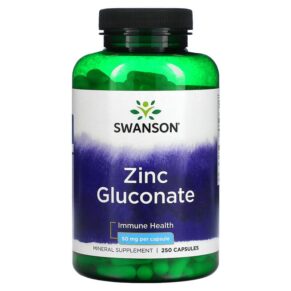 Swanson Zinc Gluconate 50 mg 250 viên 087614012063