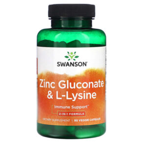 Swanson Zinc Gluconate & L-Lysine 90 viên 087614118635