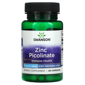 Swanson Zinc Picolinate 22 mg 60 viên 087614111131
