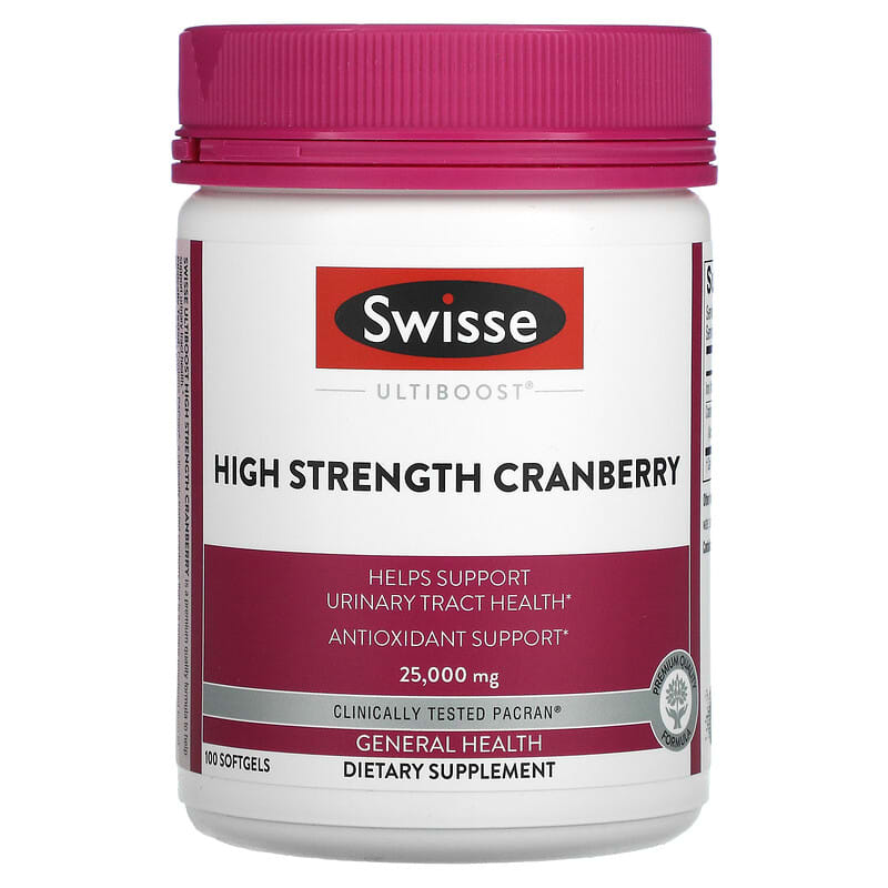 Swisse Ultiboost High Strength Cranberry 25.000 mg 100 Softgels 1 Swisse Ultiboost High Strength Cranberry 25.000 mg 100 viên 850000148192