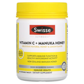 Swisse Ultiboost Vitamin C + Manuka Honey Natural Honey & Lemon 120 viên 850000148048