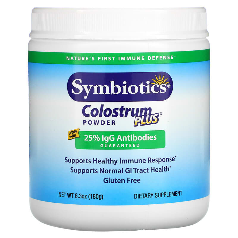 Symbiotics Colostrum Plus Powder 6.3 oz (180 g) 1 Symbiotics Colostrum Plus Powder 6.3 oz (180 g) 647303040083