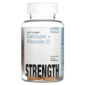 T-RQ Adult Gummy Calcium + Vitamin D Strawberry Orange Cherry 30 viên 835776001117