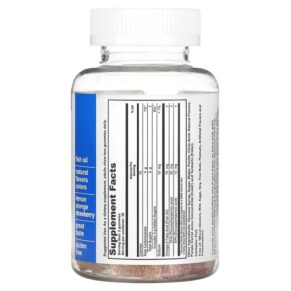 T-RQ Adult Gummy Omega-3 DHA + EPA Lemon Orange Strawberry 60 Gummies 835776001896
