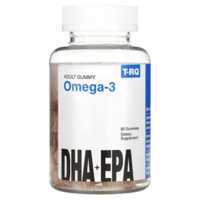 T-RQ Adult Gummy Omega-3 DHA + EPA Lemon Orange Strawberry 60 viên 835776001896