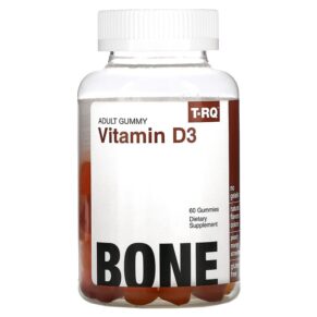 T-RQ Adult Gummy Vitamin D3 Bone Peach Mango Strawberry 60 viên 835776001308