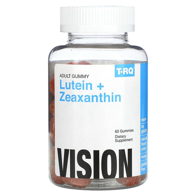 T-RQ Lutein + Zeaxanthin Adult Gummy Mango 60 Gummies 1 T-RQ Lutein + Zeaxanthin Adult Gummy Mango 60 viên 835776001056