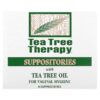 Tea Tree Therapy Suppositories + Tea Tree Oil for Vaginal Hygiene 6 Suppositories 637792606068