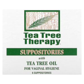 Tea Tree Therapy Suppositories + Tea Tree Oil for Vaginal Hygiene 6 Suppositories 637792606068
