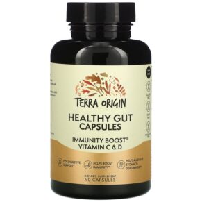 Terra Origin Healthy Gut + Immunity Boost Vitamin C & D 90 viên 857668007465