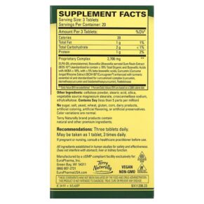Terry Naturally Curamin Extra Strength Pain Relief 60 Tablets 367703112066