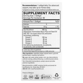 Terry Naturally Omega 7 Dry Eye Relief 60 Softgels 367703135065