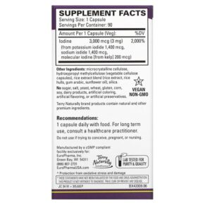 Terry Naturally Tri-Iodine 3 mg 90 Capsules 367703420093