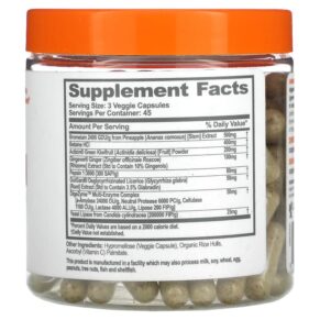 The Genius Brand Digestion Optimizer 135 Veggie Capsules 850098008248