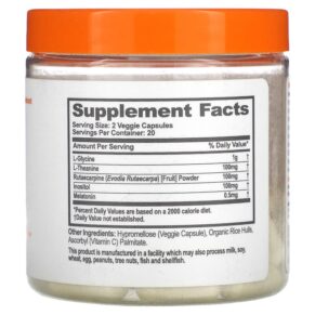 The Genius Brand Genious Sleep Aid 40 Veggie Capsules 850098008057