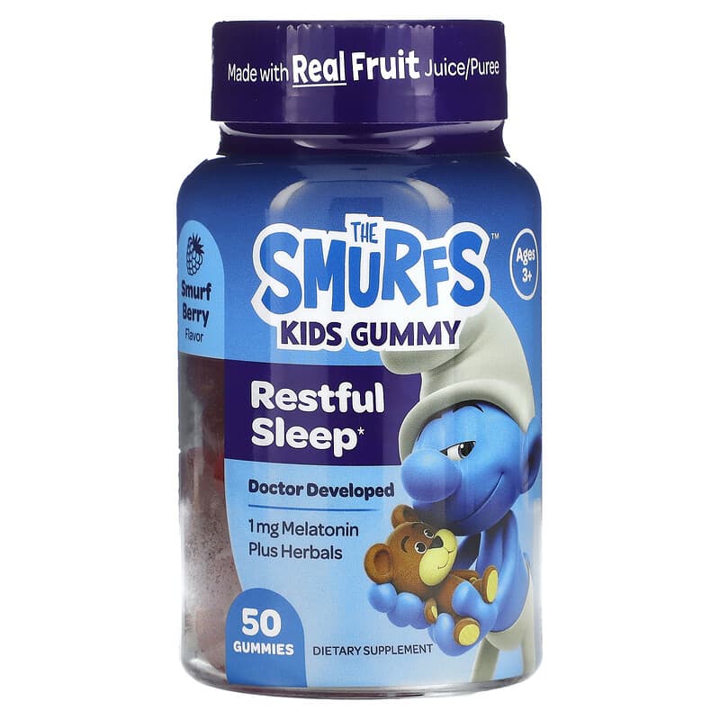 The Smurfs Kids Gummy Restful Sleep Ages 3+ Berry 50 viên 850019556988