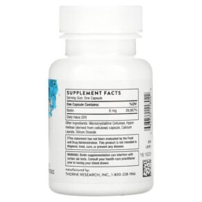 Thorne Biotin-8 60 Capsules 693749118022