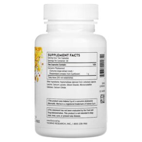 Thorne Curcumin Phytosome 1000 mg 60 Capsules 693749004851