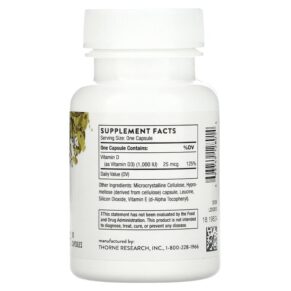 Thorne D-1.000 90 Capsules 693749128014