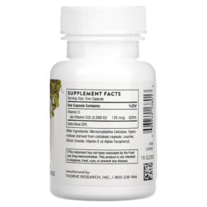 Thorne D-5.000 60 Capsules 693749138013