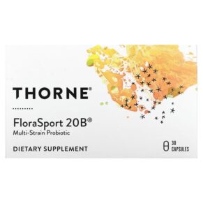 Thorne FloraSport 20B 30 Capsules 3 Thorne FloraSport 20B 30 Capsules 693749006312