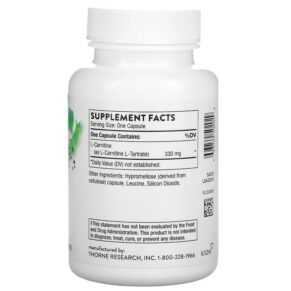 Thorne L-Carnitine 60 Capsules 693749502029