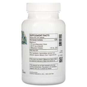 Thorne Magnesium CitraMate 90 Capsules 3 Thorne Magnesium CitraMate 90 Capsules 693749272021
