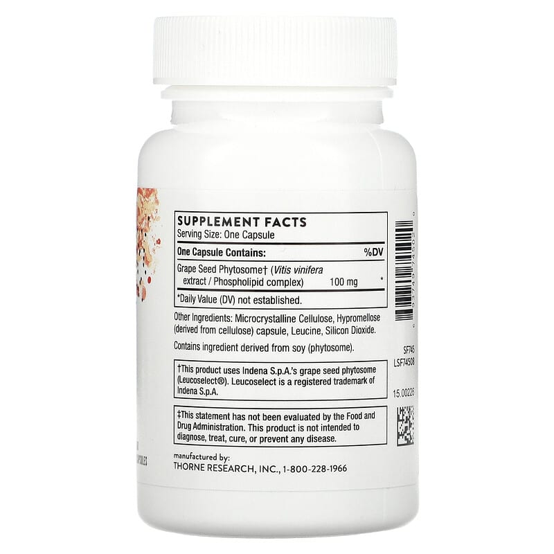 Thorne O.P.C.-100 60 Capsules 8 Thành phần vi chất Thorne O.P.C.-100 60 viên 693749745020