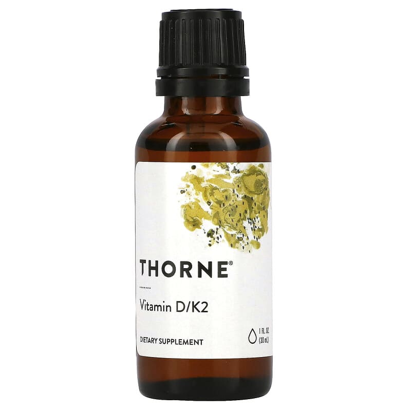 Thorne Vitamin D/K2 1 fl oz (30 ml) 1 Thorne Vitamin D/K2 1 fl oz (30 ml) 693749500018