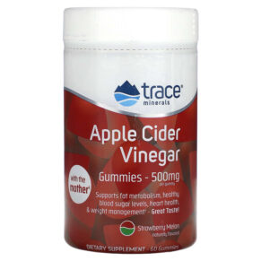 Trace Minerals ® Apple Cider Vinegar Strawberry Melon 500 mg 60 viên 878941005657