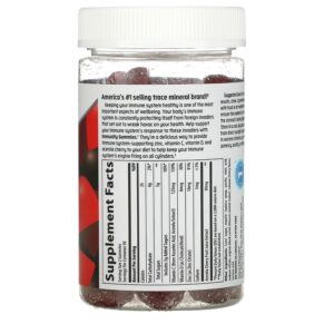 Trace Minerals ® Complete Immunity Gummies Cherry 60 Gummies 3 Trace Minerals ® Complete Immunity Gummies Cherry 60 Gummies 878941005817