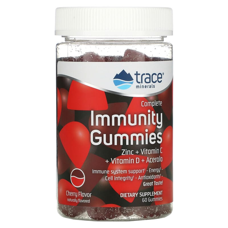 Trace Minerals ® Complete Immunity Gummies Cherry 60 Gummies 1 Trace Minerals ® Complete Immunity Cherry 60 viên 878941005817
